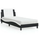 vidaXL Bedframe zonder matras "Zadar" kunstleer zwart 80x200 cm