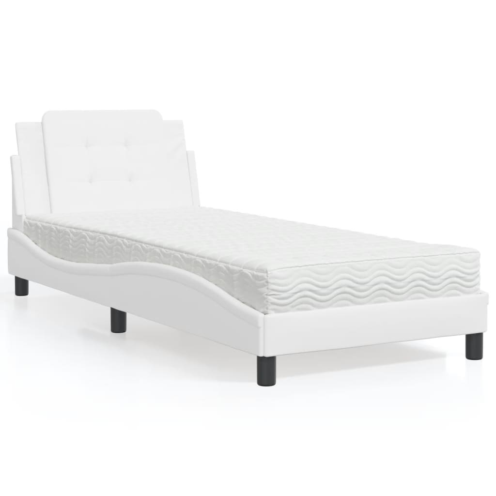 vidaXL Bedframe zonder matras "Zadar" kunstleer zwart 80x200 cm
