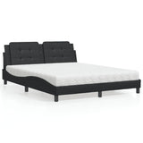 vidaXL Bedframe zonder matras "Zadar" kunstleer zwart 80x200 cm