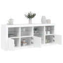 vidaXL Dressoir met LED-verlichting 164x37x67 cm wit