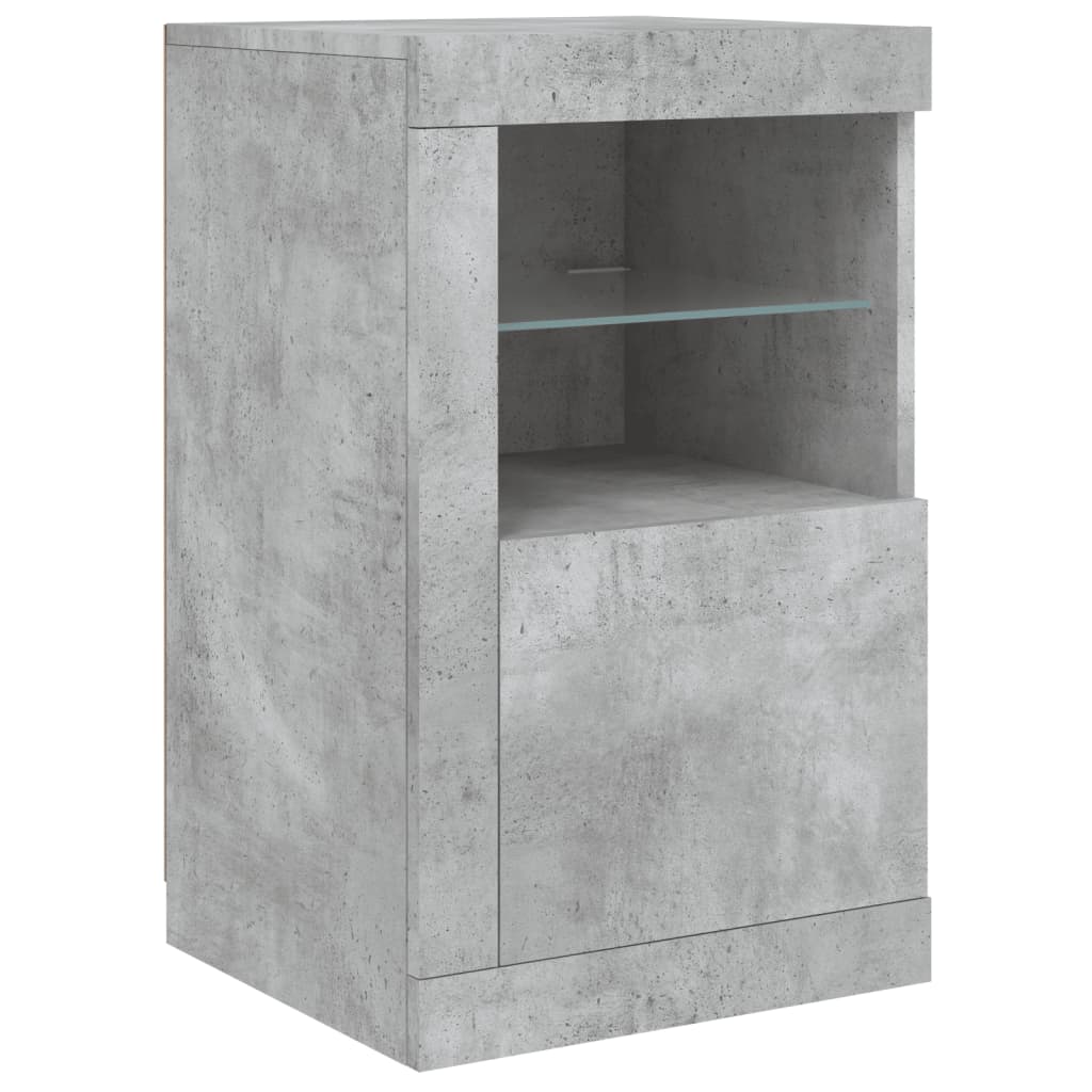 vidaXL Dressoir met LED-verlichting 164x37x67 cm wit