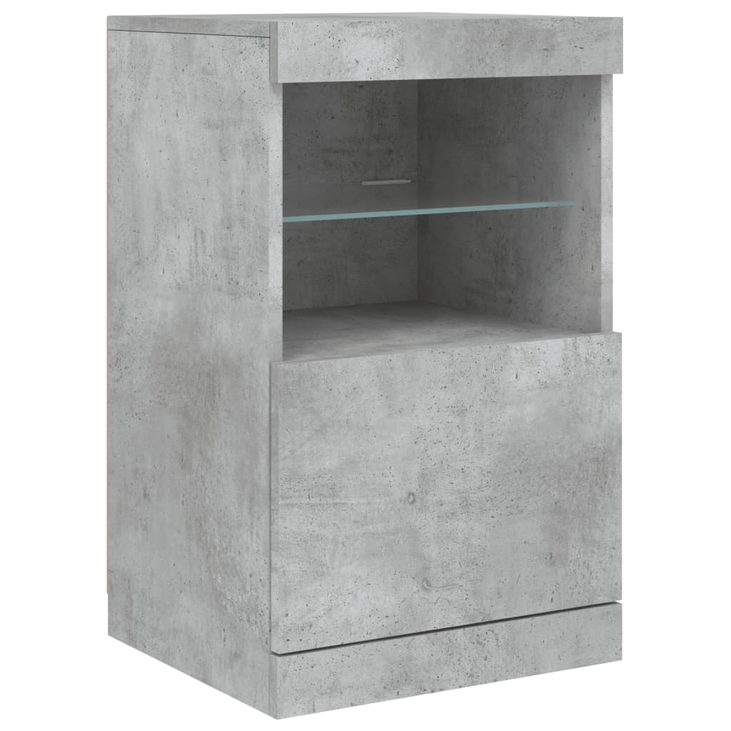 vidaXL Dressoir met LED-verlichting 164x37x67 cm wit