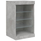 vidaXL Dressoir met LED-verlichting 164x37x67 cm wit