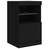 vidaXL Dressoir met LED-verlichting 123x37x67 cm wit