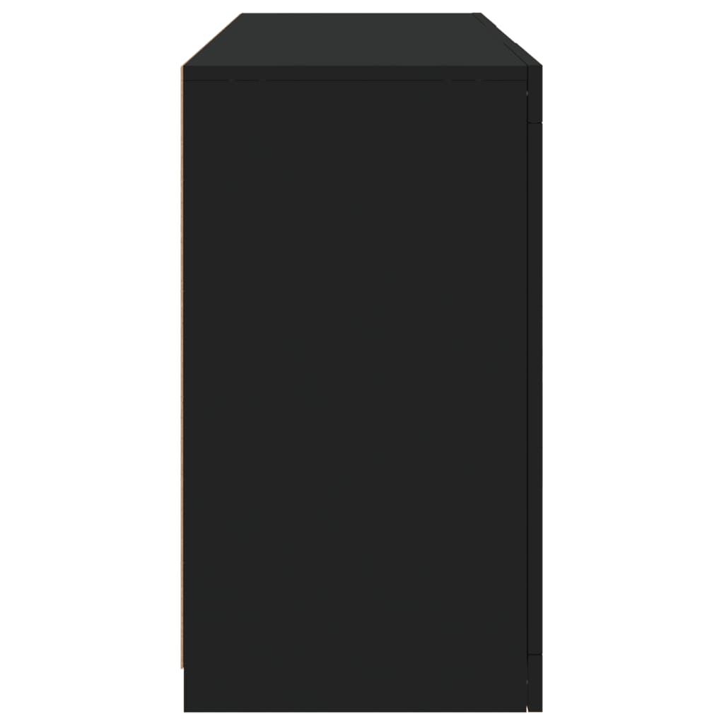 vidaXL Dressoir met LED-verlichting 123x37x67 cm wit