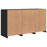 vidaXL Dressoir met LED-verlichting 123x37x67 cm wit