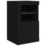 vidaXL Dressoir met LED-verlichting 123x37x67 cm wit