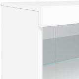 vidaXL Dressoir met LED-verlichting 142,5x37x67 cm wit