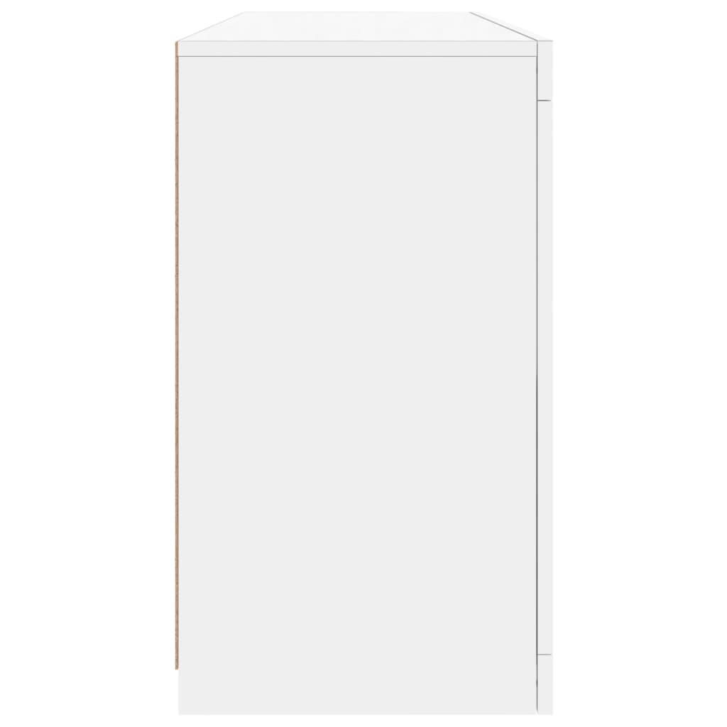 vidaXL Dressoir met LED-verlichting 142,5x37x67 cm wit