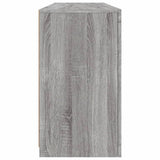 vidaXL Dressoir met LED-verlichting 163x37x67 cm wit