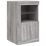 vidaXL Dressoir met LED-verlichting 163x37x67 cm wit