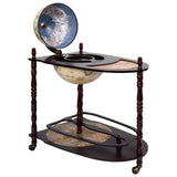 vidaXL Freestanding Globe Bar Eucalyptus Wood