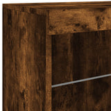 vidaXL Sideboard with LED lights 142.5x37x67 cm white