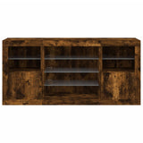 vidaXL Sideboard with LED lights 142.5x37x67 cm white