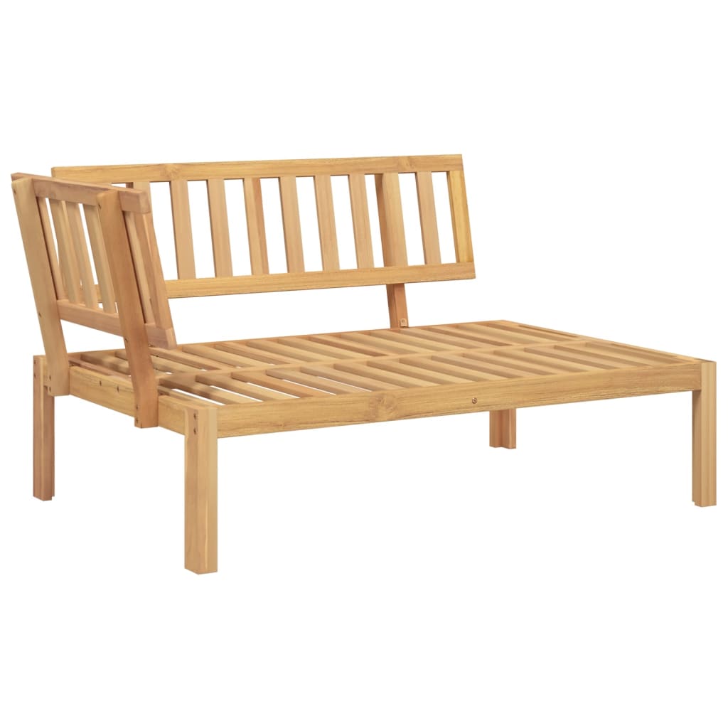 vidaXL Garden Corner Sofas 2 pcs with cushions solid acacia wood