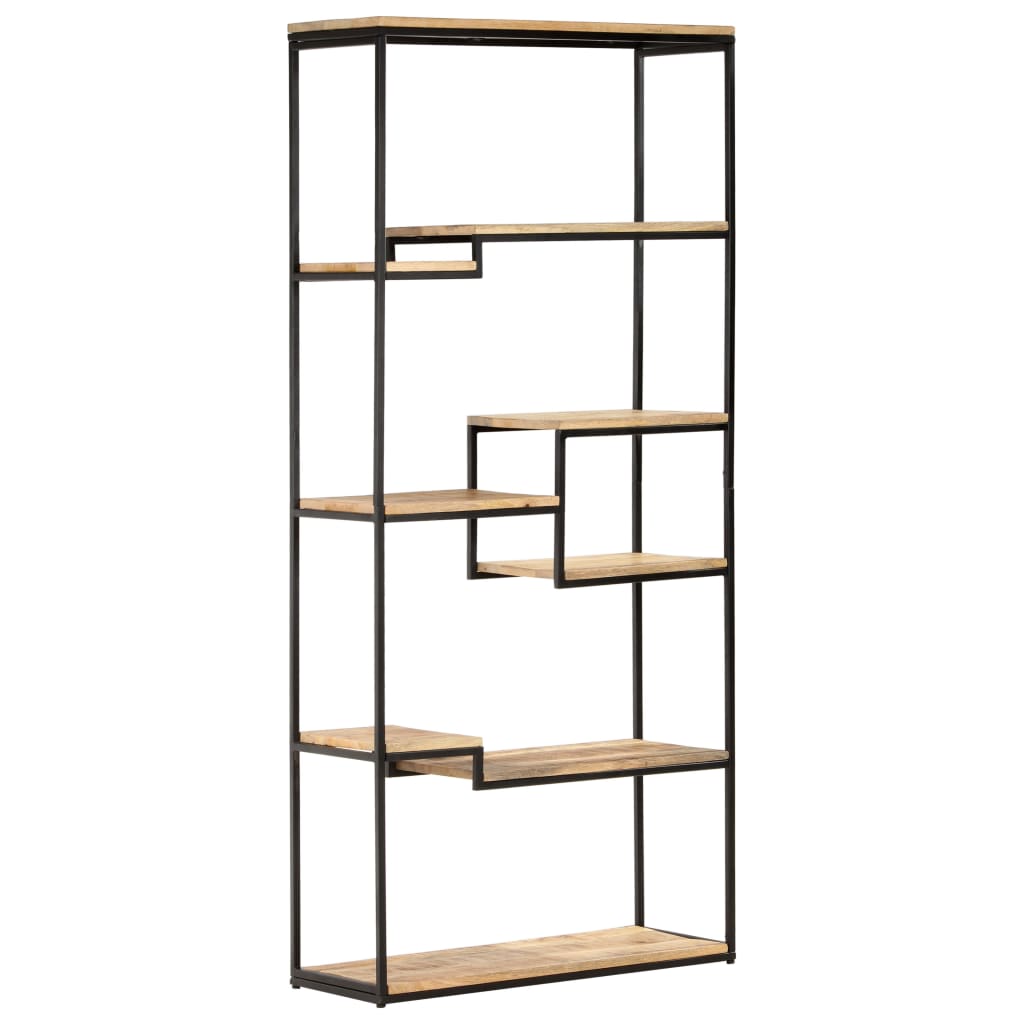vidaXL Boekenkast 80x30x180 cm ruw mangohout