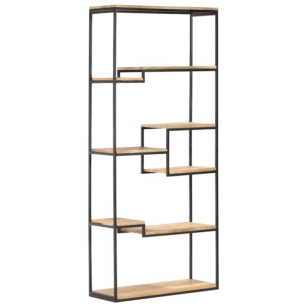 vidaXL Boekenkast 80x30x180 cm ruw mangohout
