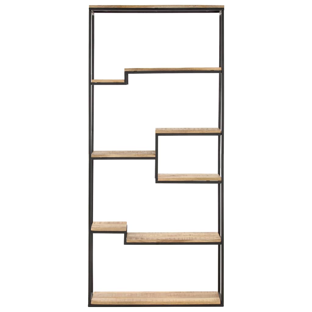 vidaXL Boekenkast 80x30x180 cm ruw mangohout