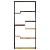 vidaXL Boekenkast 80x30x180 cm ruw mangohout