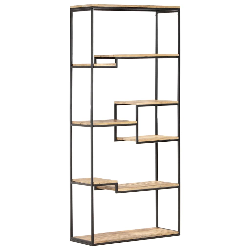 vidaXL Boekenkast 80x30x180 cm ruw mangohout