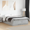 vidaXL Cadre de lit massif blanc 200x200 cm