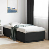 vidaXL Bedframe massief hout wit 200x200 cm