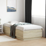 vidaXL Bedframe massief hout wit 200x200 cm
