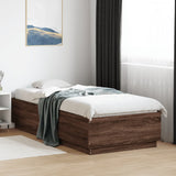 vidaXL Bedframe massief hout wit 200x200 cm