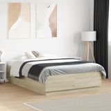 vidaXL Bedframe massief hout wit 200x200 cm