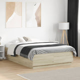 vidaXL Bedframe massief hout wit 200x200 cm