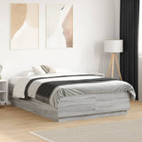 vidaXL Bedframe massief hout wit 200x200 cm
