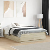 vidaXL Bedframe massief hout wit 200x200 cm