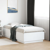 vidaXL Bedframe massief hout wit 200x200 cm