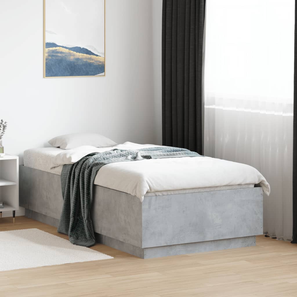 vidaXL Bedframe massief hout wit 200x200 cm