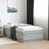 vidaXL Bedframe massief hout wit 200x200 cm
