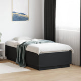 vidaXL Bedframe massief hout wit 200x200 cm