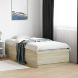 vidaXL Bedframe massief hout wit 200x200 cm