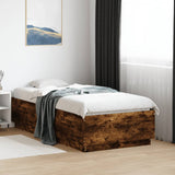 vidaXL Bedframe massief hout wit 200x200 cm
