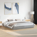 vidaXL Cadre de lit avec éclairage LED blanc 200x200 cm