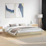 vidaXL Cadre de lit massif blanc 200x200 cm