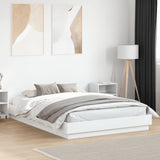 vidaXL Cadre de lit massif blanc 200x200 cm