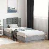 vidaXL Bedframe met hoofdeinde bewerkt hout wit 200x200 cm