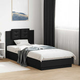 vidaXL Bedframe met hoofdeinde bewerkt hout wit 200x200 cm