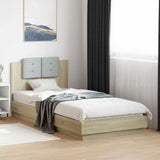 vidaXL Bedframe met hoofdeinde bewerkt hout wit 200x200 cm