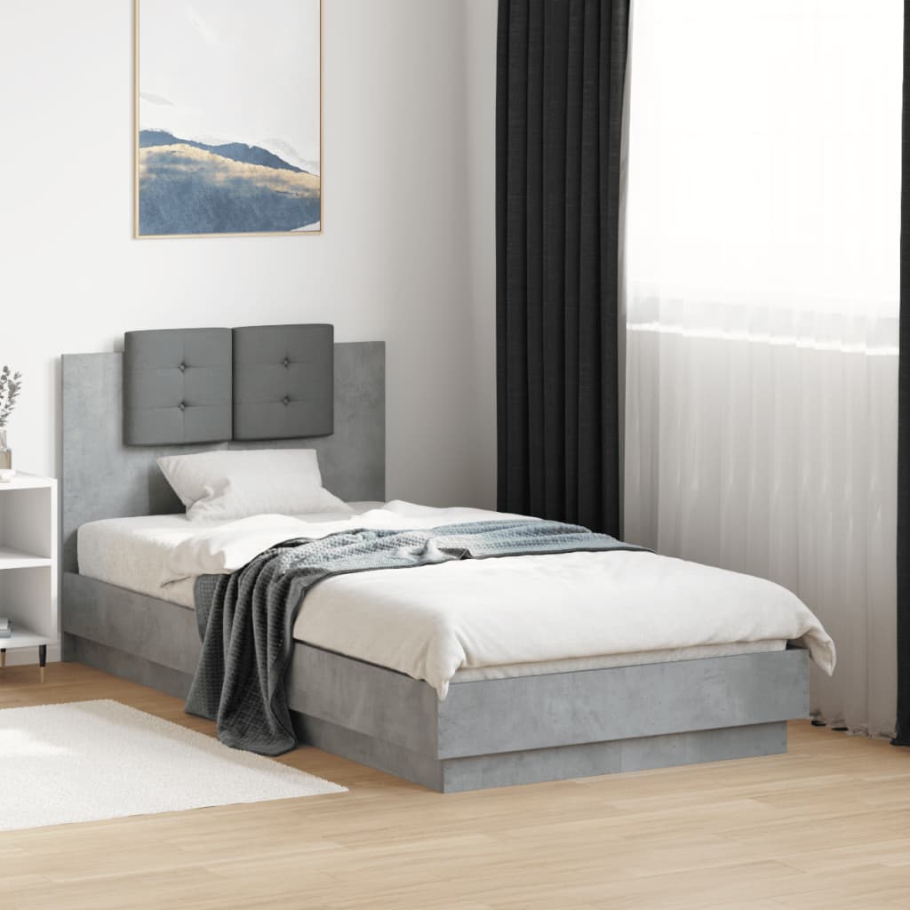 vidaXL Bedframe met hoofdeinde bewerkt hout wit 200x200 cm