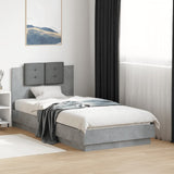 vidaXL Bedframe met hoofdeinde bewerkt hout wit 200x200 cm