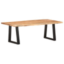 vidaXL Salontafel met natuurlijke randen 60x60x40 cm acaciahout