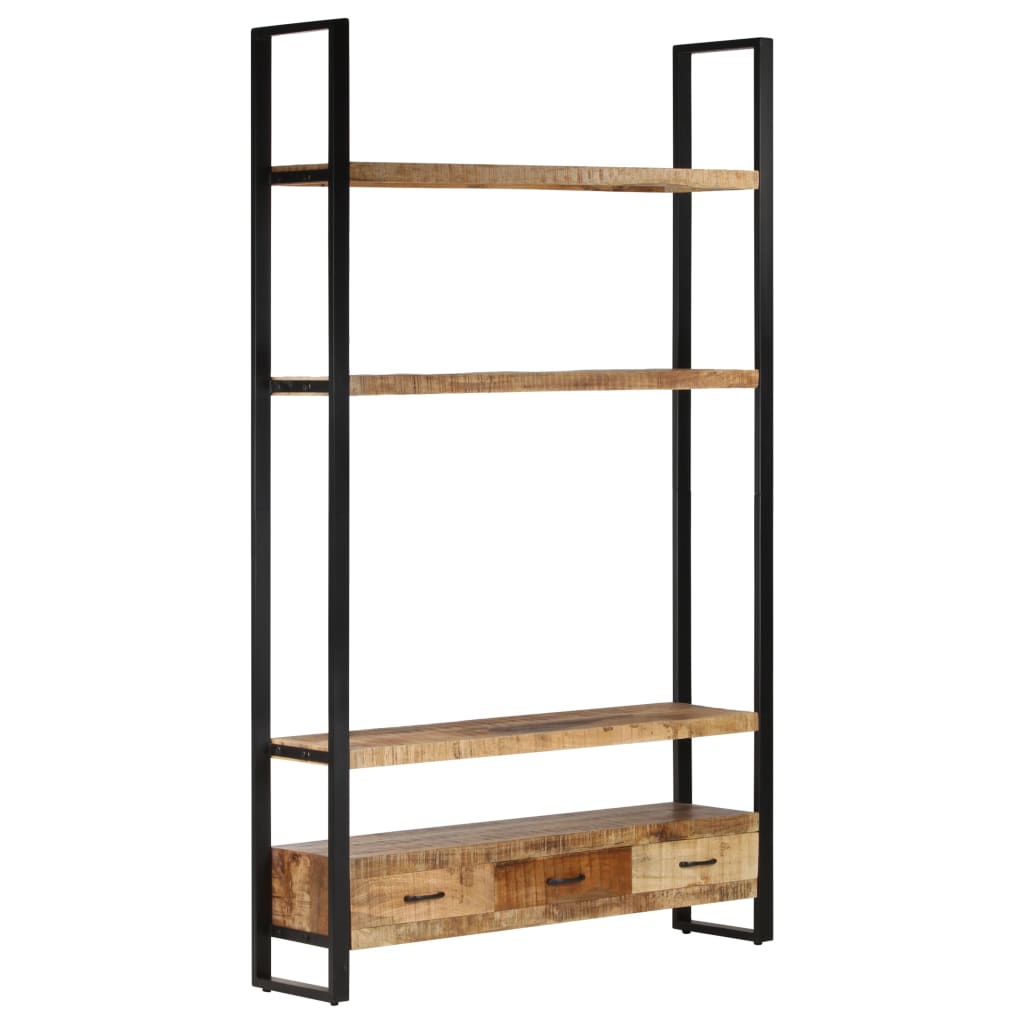 vidaXL Tall cabinet 118x30x200 cm solid rough mango wood