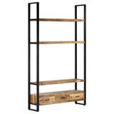 vidaXL Tall cabinet 118x30x200 cm solid rough mango wood