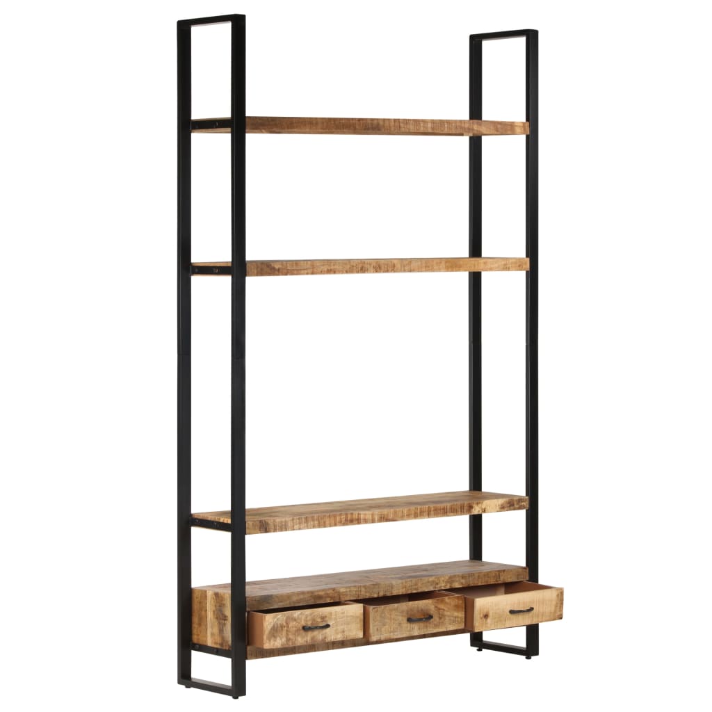 vidaXL Tall cabinet 118x30x200 cm solid rough mango wood